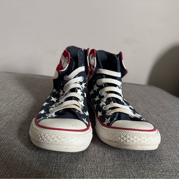 Converse Kids' Star-Spangled High-Tops - Navy, Red, and White - Picture 4 of 5